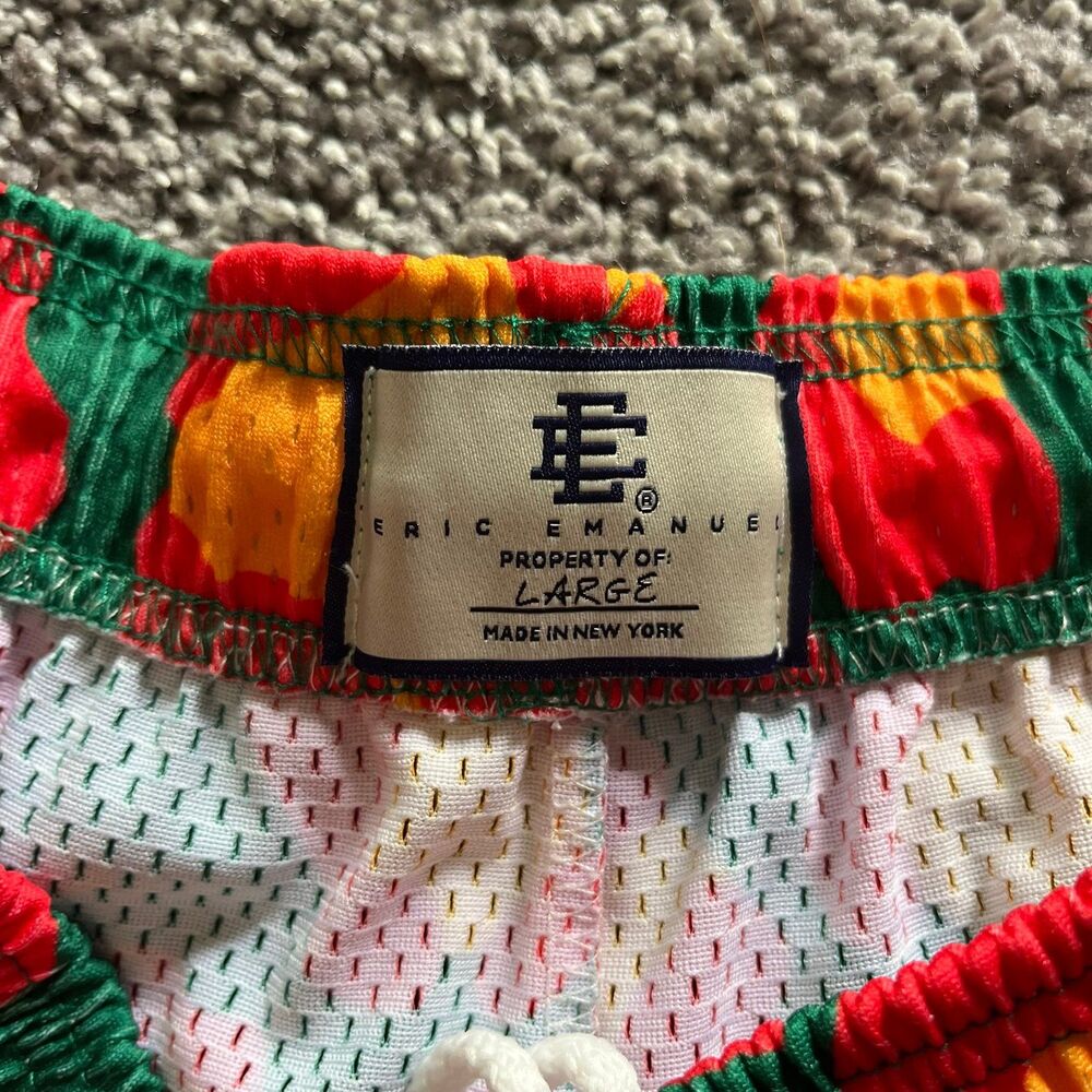 Eric Emanuel Ee Basic Core Shorts Mesh Green Chee… - image 3